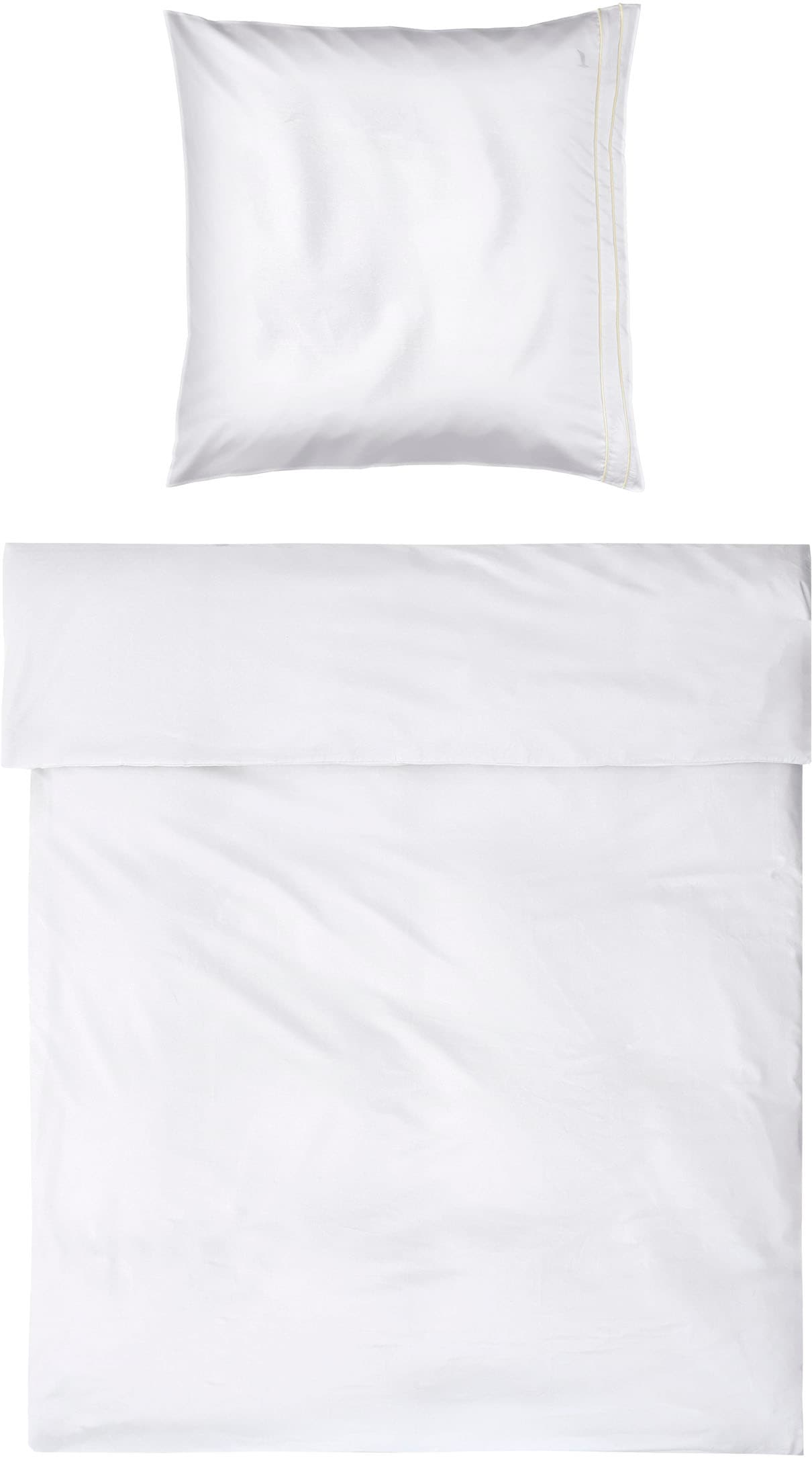 Möve Bettwäsche "Möve Noblesse Bettwäsche Set" 2 Stk. tlg. mit eleganten Biesen von Möve