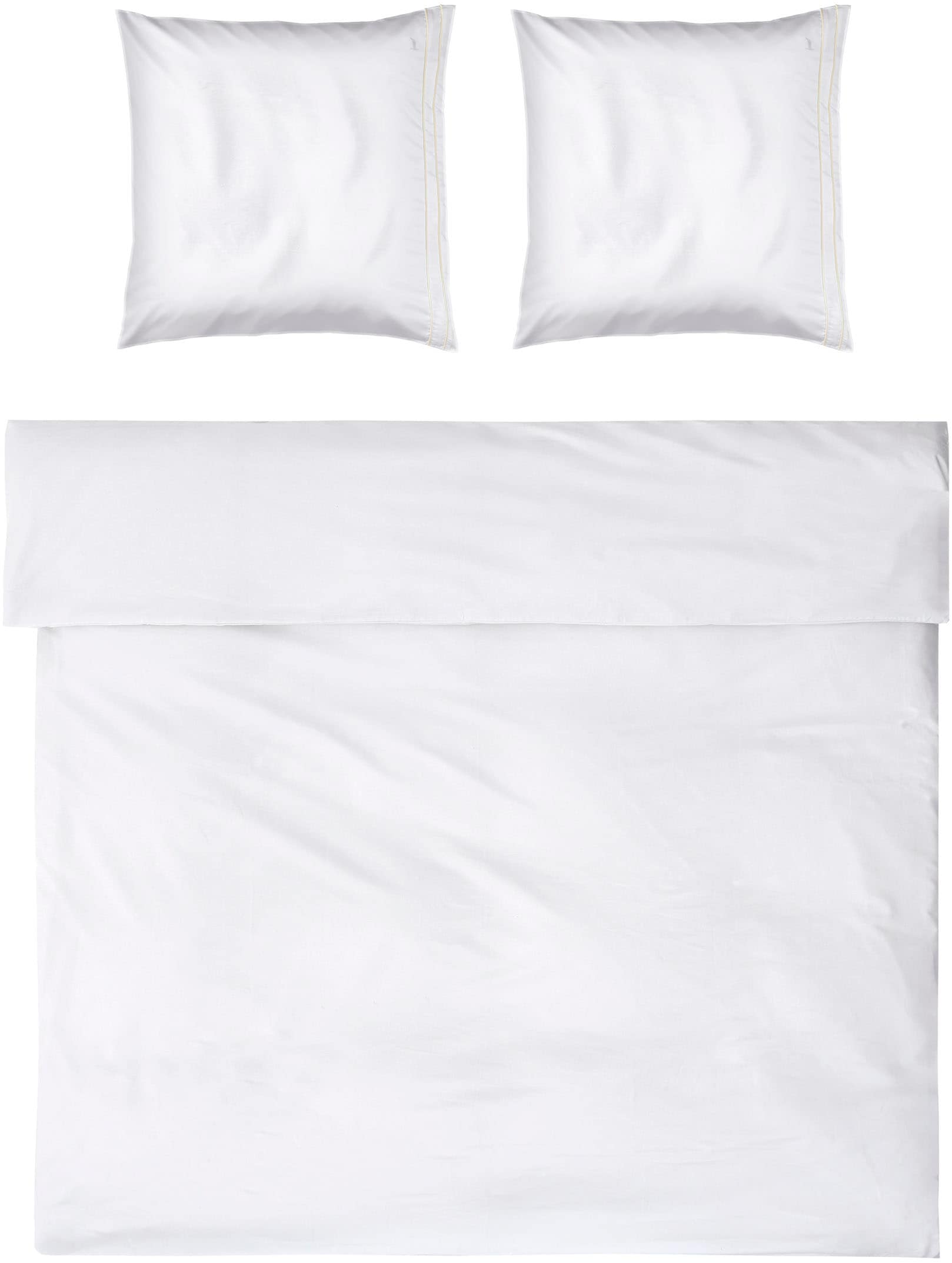 Möve Bettwäsche "Möve Noblesse Bettwäsche Set" 2 Stk. tlg. mit eleganten Biesen von Möve