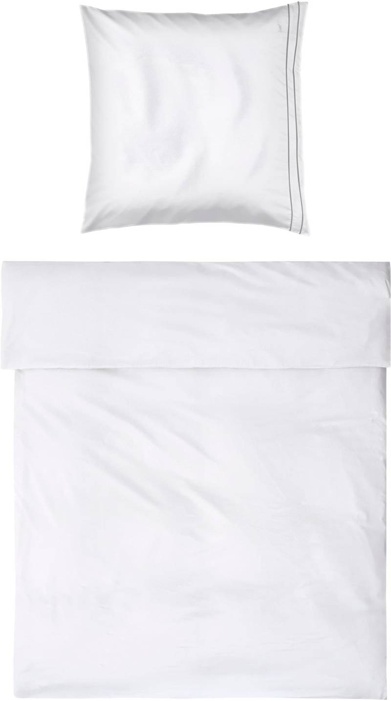 Möve Bettwäsche "Möve Noblesse Bettwäsche Set" 2 Stk. tlg. mit eleganten Biesen von Möve