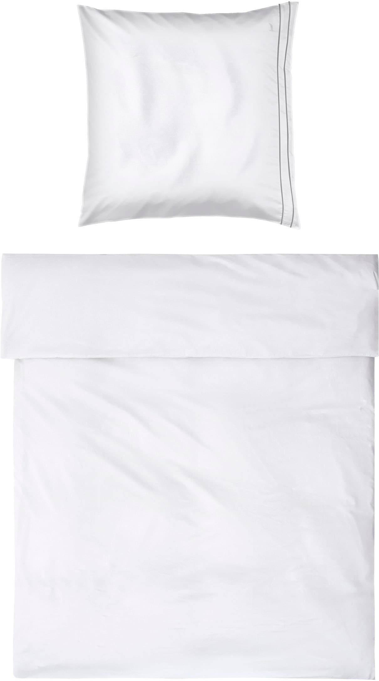 Möve Bettwäsche "Möve Noblesse Bettwäsche Set" 2 Stk. tlg. mit eleganten Biesen von Möve