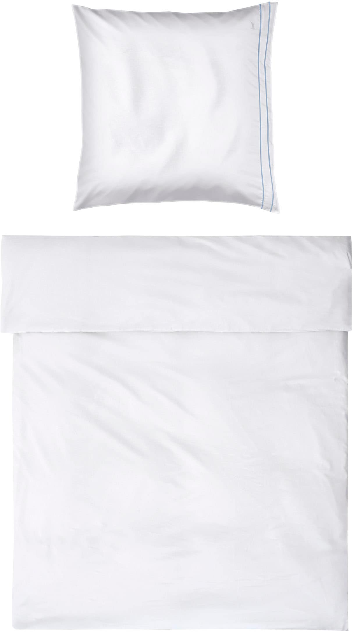 Möve Bettwäsche "Möve Noblesse Bettwäsche Set" 2 Stk. tlg. mit eleganten Biesen von Möve