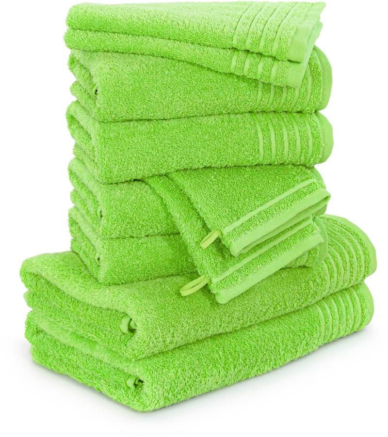 Möve Handtuch Set "New Classic", 10 tlg., Walkfrottier, Waschhandschuhen, Gäste-, Hand- und Duschtüchern, 100% Baumwolle von Möve