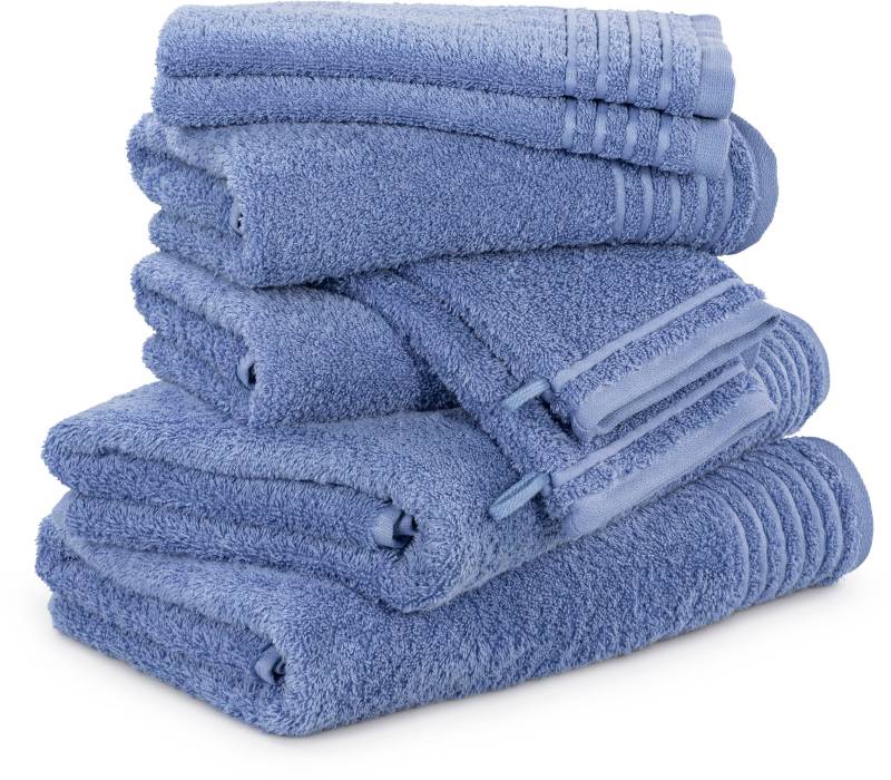 Möve Handtuch Set "New Classic" 8 Stk. Walkfrottier Waschhandschuhen, Gäste-, Hand- und Duschtüchern, 100% Baumwolle von Möve