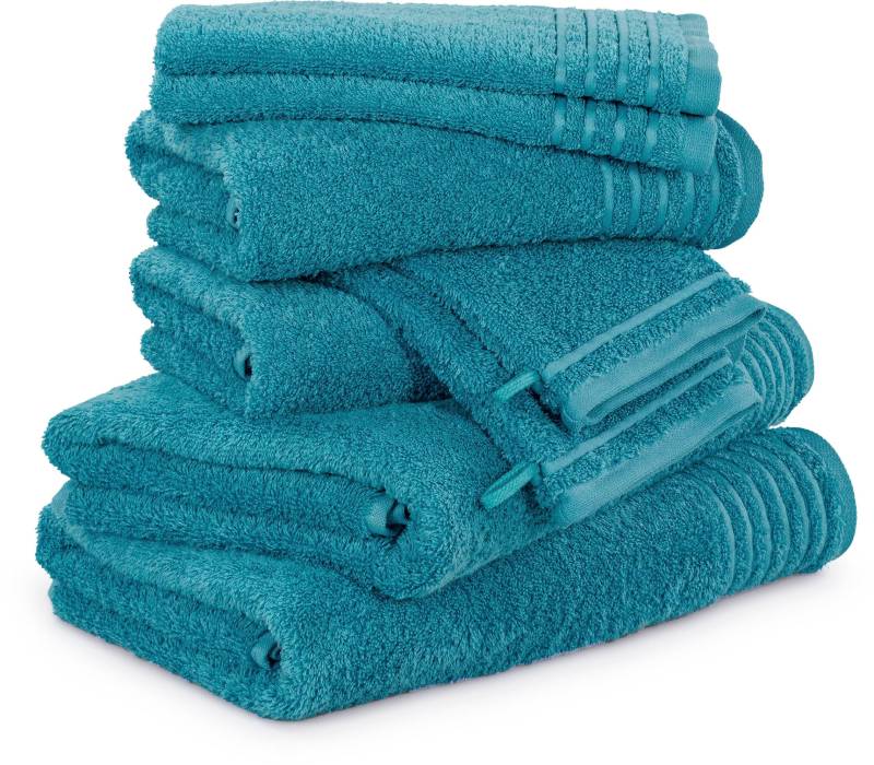 Möve Handtuch Set "New Classic" 8 Stk. Walkfrottier Waschhandschuhen, Gäste-, Hand- und Duschtüchern, 100% Baumwolle von Möve