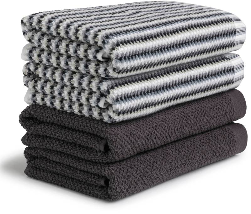 Möve Handtuch Set "Bliss Handtuch Set", Packung, 4 tlg., Walkfrottier, Perlstruktur mit leichtem Massageeffekt von Möve
