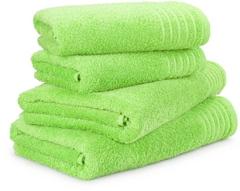 Möve Handtuch Set "New Classic", 4 tlg., Walkfrottier, 2x Hand- und 2x Duschtücher, 100% bester Baumwolle (480 g/m²) von Möve