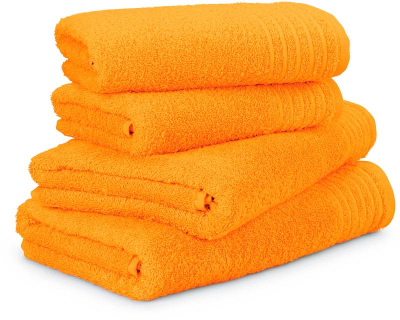 Möve Handtuch Set "New Classic" 4 Stk. Walkfrottier 2x Hand- und 2x Duschtücher, 100% bester Baumwolle (480 g/m²) von Möve