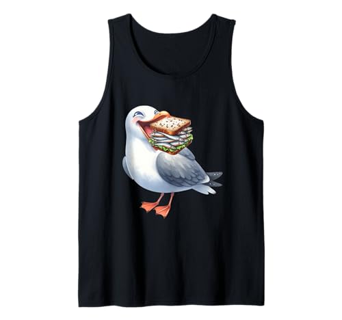 Lachmöwe Möwe Möwen Kind Mädchen Jungen maritim Seevogel Tank Top von Möwen Küste Meer Vögel Natur