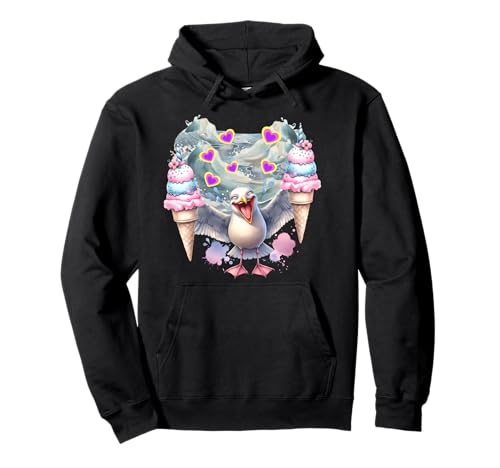 Strand Meer Möwe Lachmöwe EIS maritim Kinder Pullover Hoodie Strand Meer Möwe Lachmöwe EIS maritim Kinder Pullover Hoodie von Möwen Möwe Küste Meer Vögel Natur