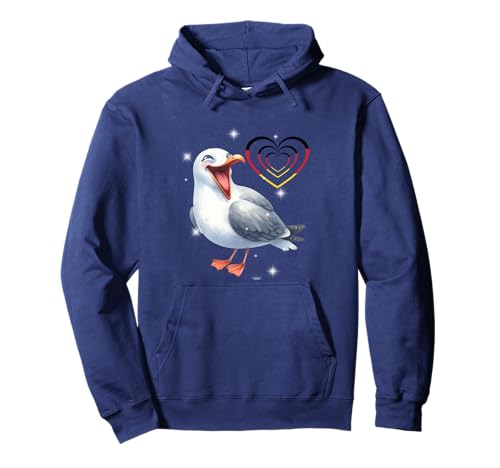 maritim Deutschland Möwe Möwen Lachmöwe Kinder 60er Pullover Hoodie maritim Deutschland Möwe Möwen Lachmöwe Kinder 60er Pullover Hoodie von Möwen Möwe Küste Meer Vögel Natur
