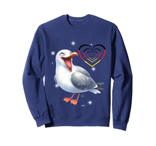 maritim Deutschland Möwe Möwen Lachmöwe Kinder 60er Sweatshirt maritim Deutschland Möwe Möwen Lachmöwe Kinder 60er Sweatshirt von Möwen Möwe Küste Meer Vögel Natur