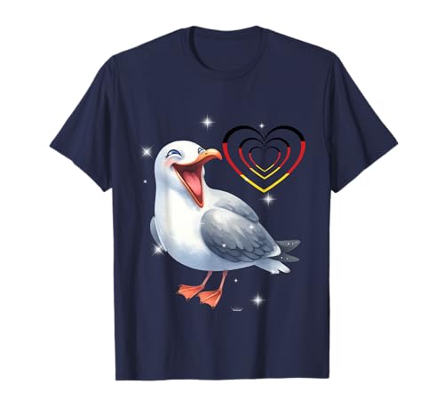 maritim Deutschland Möwe Möwen Lachmöwe Kinder 60er T-Shirt maritim Deutschland Möwe Möwen Lachmöwe Kinder 60er T-Shirt von Möwen Möwe Küste Meer Vögel Natur
