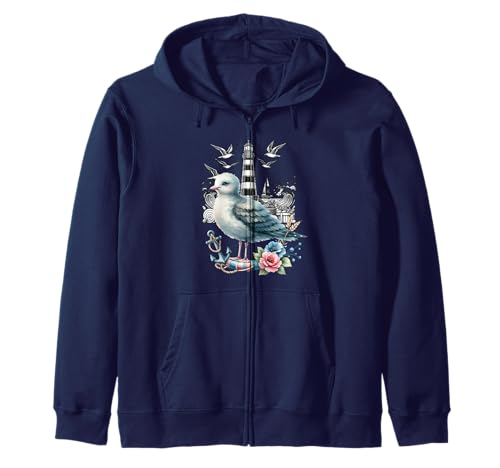 maritim Möwen Möwe Frauen Kinder Mädchen Jungen Männer Kind Kapuzenjacke maritim Möwen Möwe Frauen Kinder Mädchen Jungen Männer Kind Kapuzenjacke von Möwen Möwe Küste Meer Vögel Natur