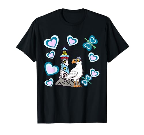 Lustige Möwe Möwen Kinder Mädchen Jungen Leuchtturm Kind T-Shirt Lustige Möwe Möwen Kinder Mädchen Jungen Leuchtturm Kind T-Shirt von Möwen Seefahrer Boot Schiff Matrosen Kutter