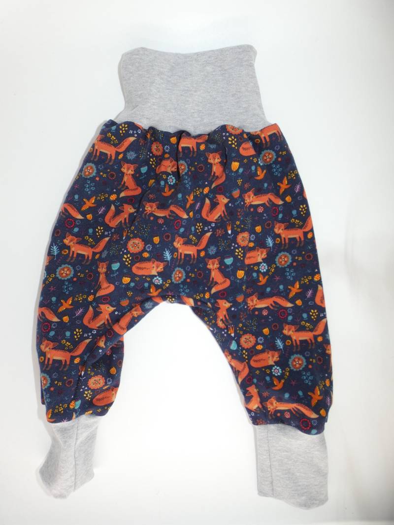Pumphose, Hose, Sweathose, Winterhose, Sweat, French Terry, Fuchs, Waldtiere, Marine von Moewenkind