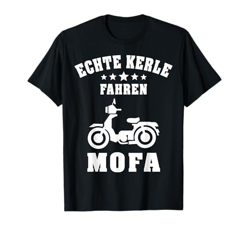 Mofa Moped Motorrad lustiger Spruch Geschenkidee Herren Mann T-Shirt von Mofafahrer Retro Vintage Kindheit Geschenk Sohn
