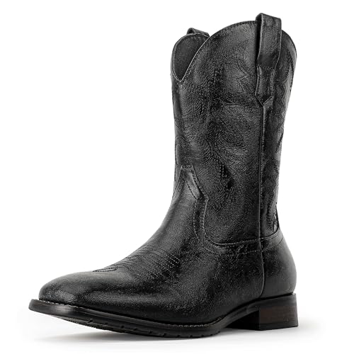 Mofri Cowboystiefel für Herren, Schwarz, 42.5 EU Mofri Cowboystiefel für Herren, Schwarz, 42.5 EU von Mofri
