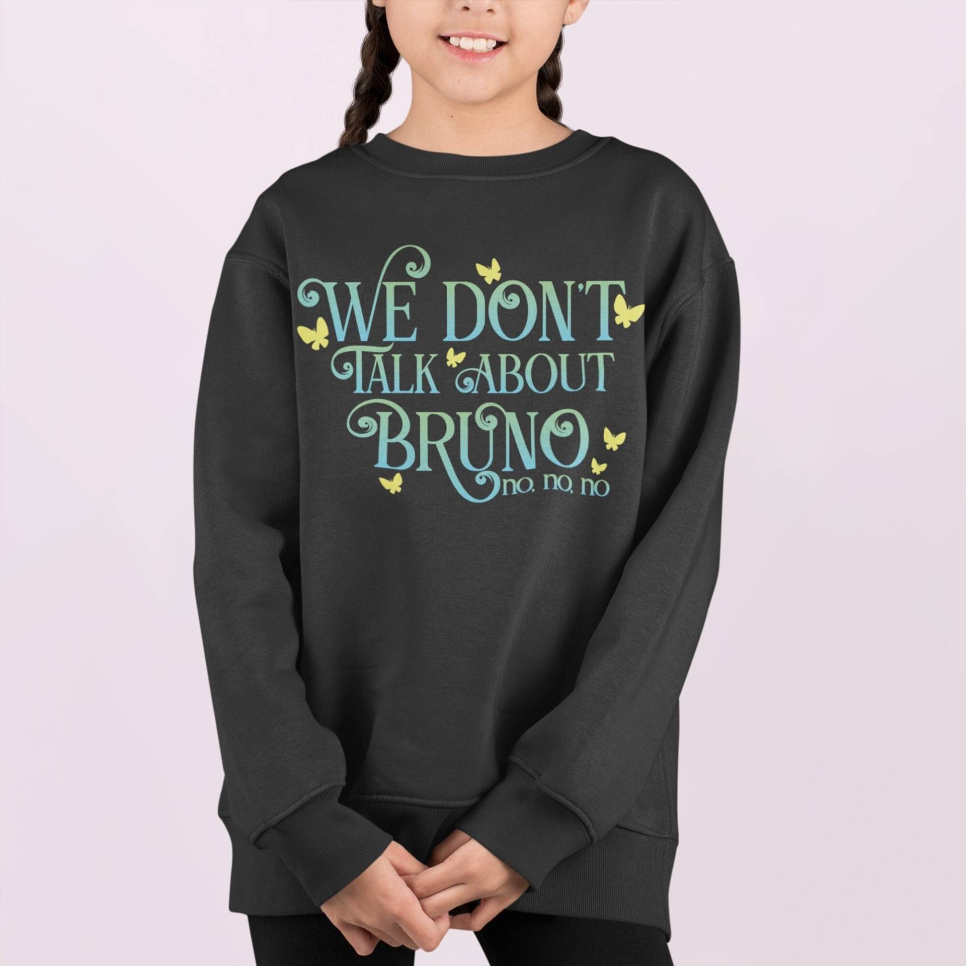 Wir Reden Nicht Über Bruno-Sweatshirt | Bruno Liedtext Lustige Musik Singen Zeichentrickfilm Inspiriert Geschenk Für Ihre Mädchen Damenpullover von MogHome