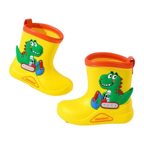 Moginp Gummistiefel Kinder Gefüttert Mädchen Jungen Unisex Regenstiefel Kinder Gefüttert 28 Thermo Gummistiefel Kinder 21 Gefütterte Gummistiefel Kinder Gummistiefel (X13-Green, 28 Little Child) von Moginp