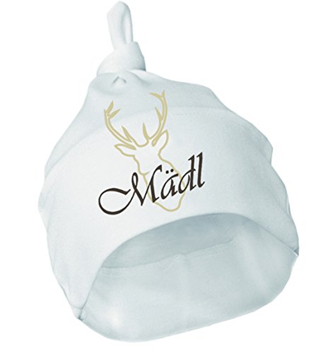 Mogo.cc, Babymütze, 0-3 Monate, XS-50/56, weiß Mädl von Lupsty