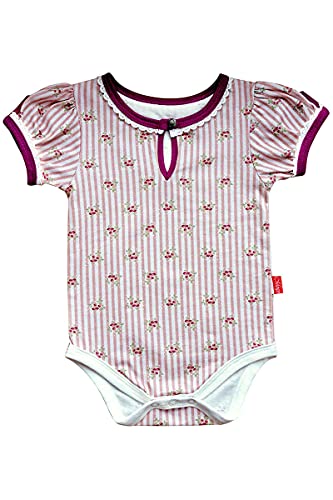 Mogo Baby - Mädchen Baby-Body Kurzarm Blümchenmuster rosa, ROSA, 62/68 von Mogo