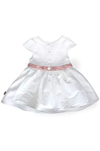 Mogo Baby - Mädchen Tauf-Dirndl weiß rosa, WEIß/ROSA, 50/56 von Mogo