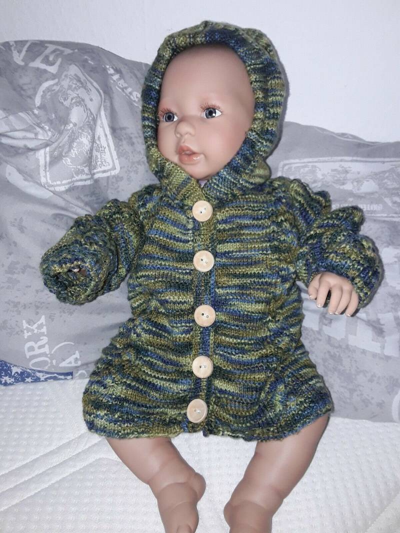 Babykapuzenjacke Gestrickt Gr. 74 Babykapuzenjacke Gestrickt Gr. 74 von Mohairschaf