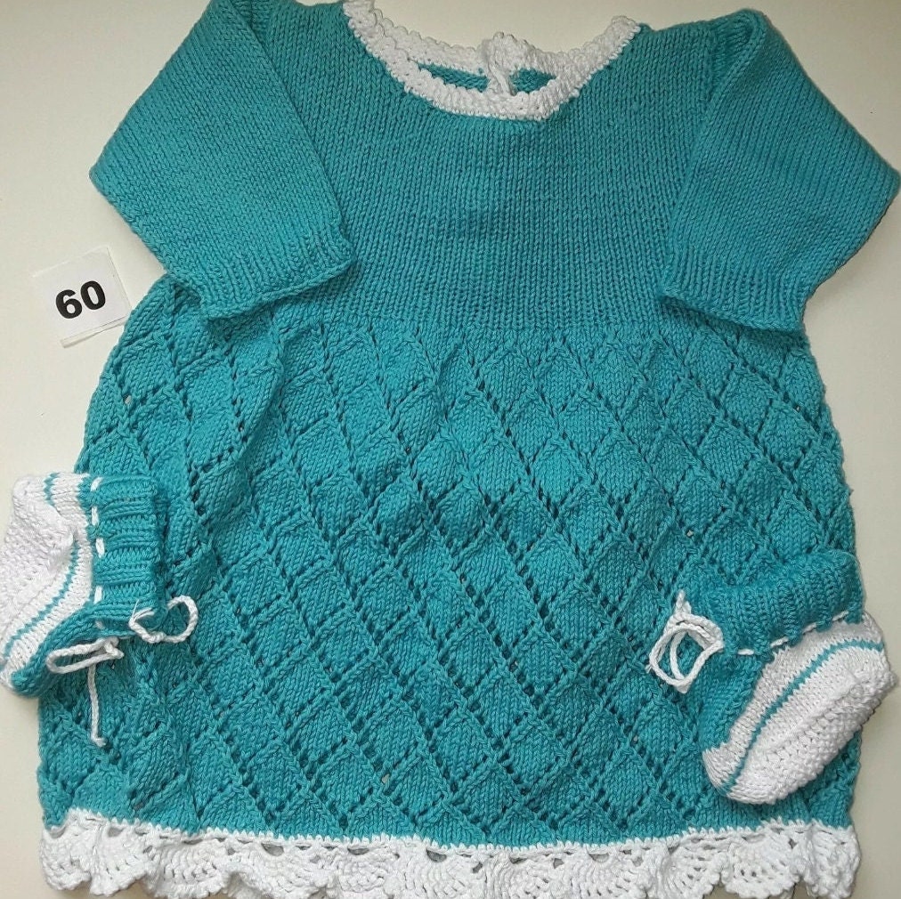 Babykleid Gestrickt Gr. 68 Babykleid Gestrickt Gr. 68 von Mohairschaf