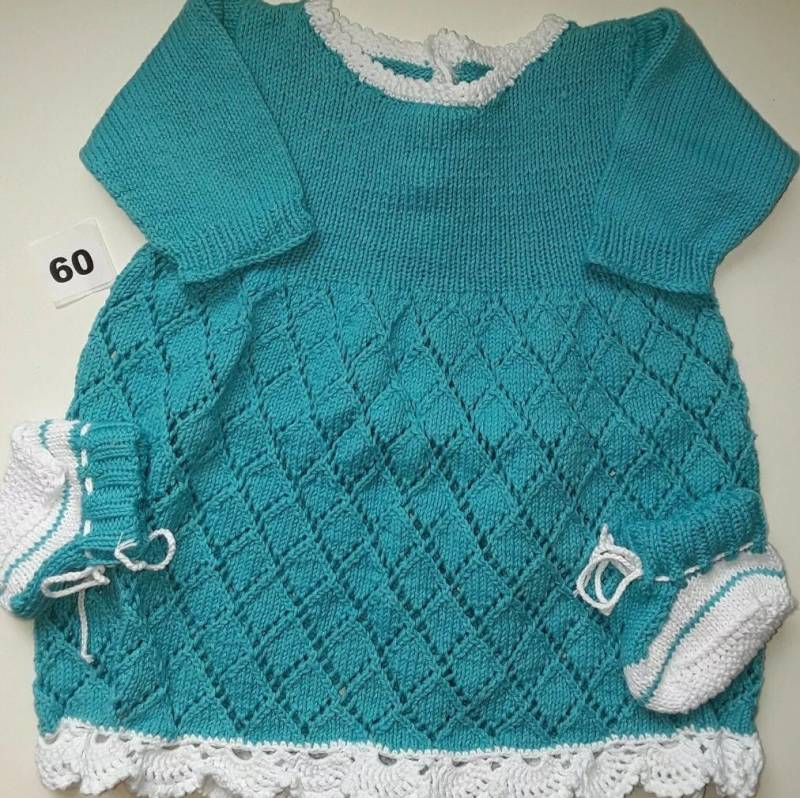 Babykleid Gestrickt Gr. 68 Babykleid Gestrickt Gr. 68 von Mohairschaf