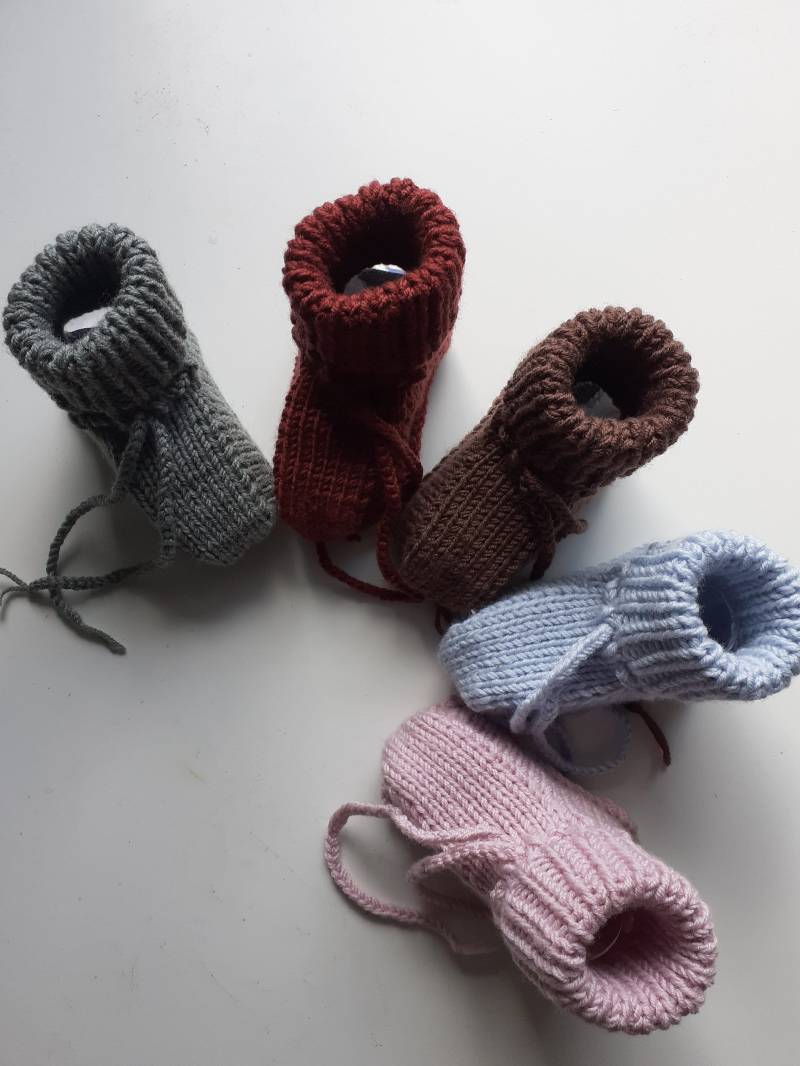 Gestrickte Babyschuhe 0-3 Monate Gestrickte Babyschuhe 0-3 Monate von Mohairschaf