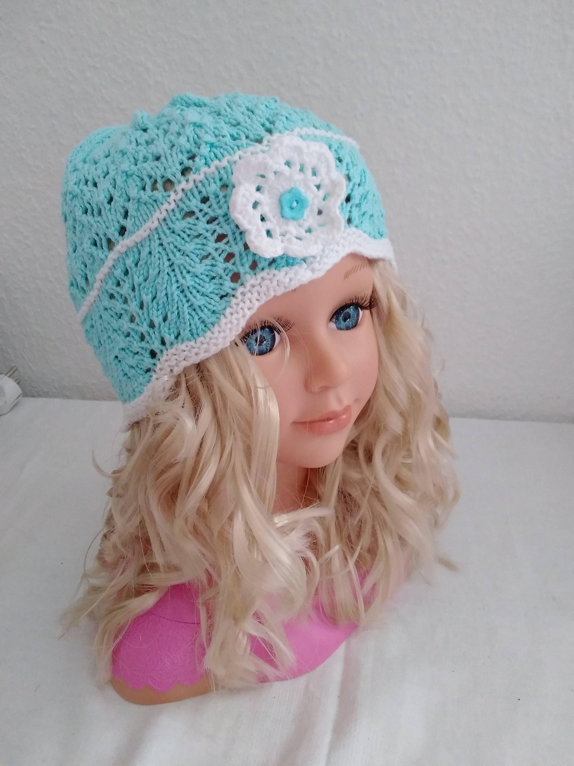 Mädchenmütze Gestrickt Mädchenmütze Gestrickt von Mohairschaf