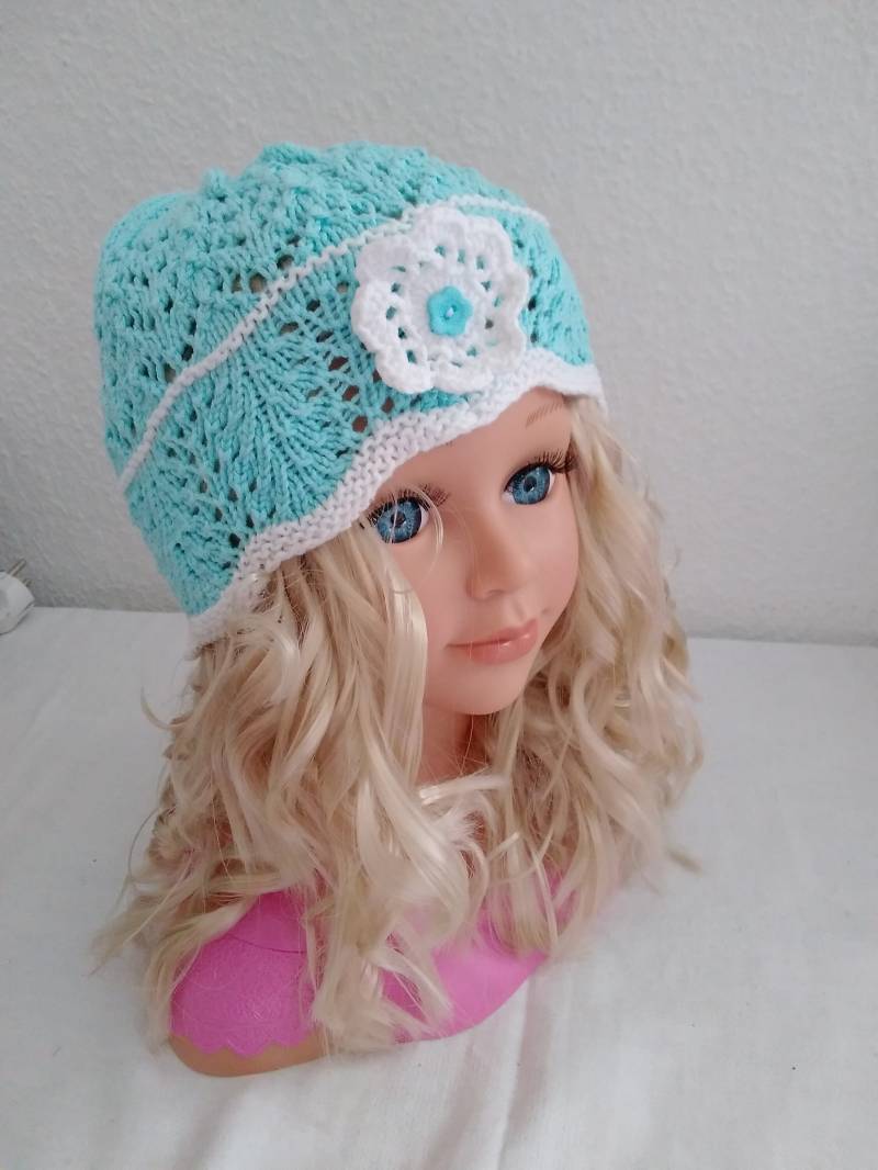 Mädchenmütze Gestrickt Mädchenmütze Gestrickt von Mohairschaf