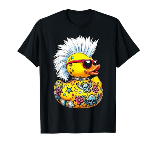 Punk-Ente, Entlein, Punk-Rocker für Kleinkinder, Jungen T-Shirt von Mohawk-Rocker für Kleinkinder, Jungen, Kinder