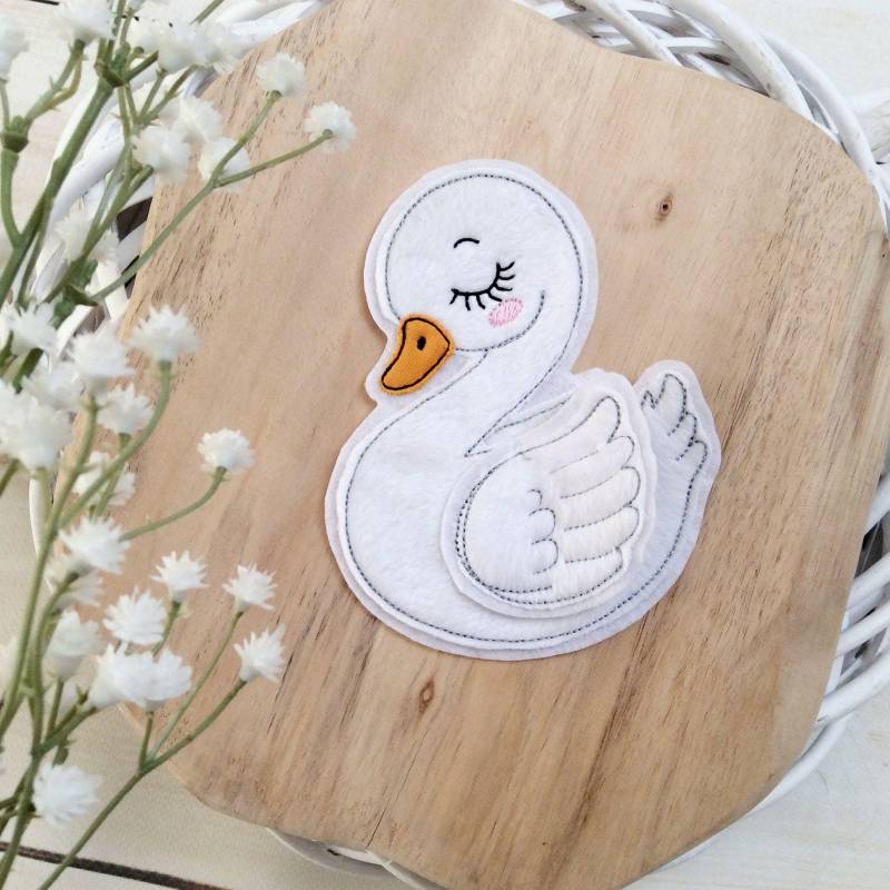 Applikation 3D Schwan M Aufnäher Button Schultüte Motiv Für Diy Auf Filz Fertige Mit Flügel Applikation 3D Schwan M Aufnäher Button Schultüte Motiv Für Diy Auf Filz Fertige Mit Flügel von MohnblumesWelt