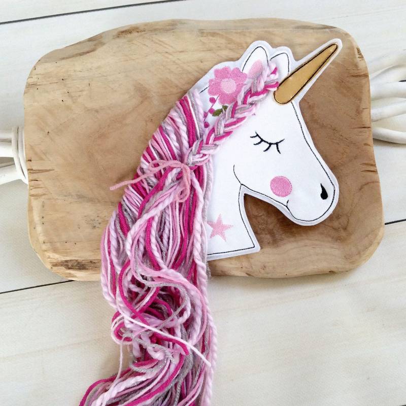 Applikation Boho Einhorn Aufnäher Button Für Schultüte Flicken Patch Auf Filz Pferd Mit Mähne von MohnblumesWelt
