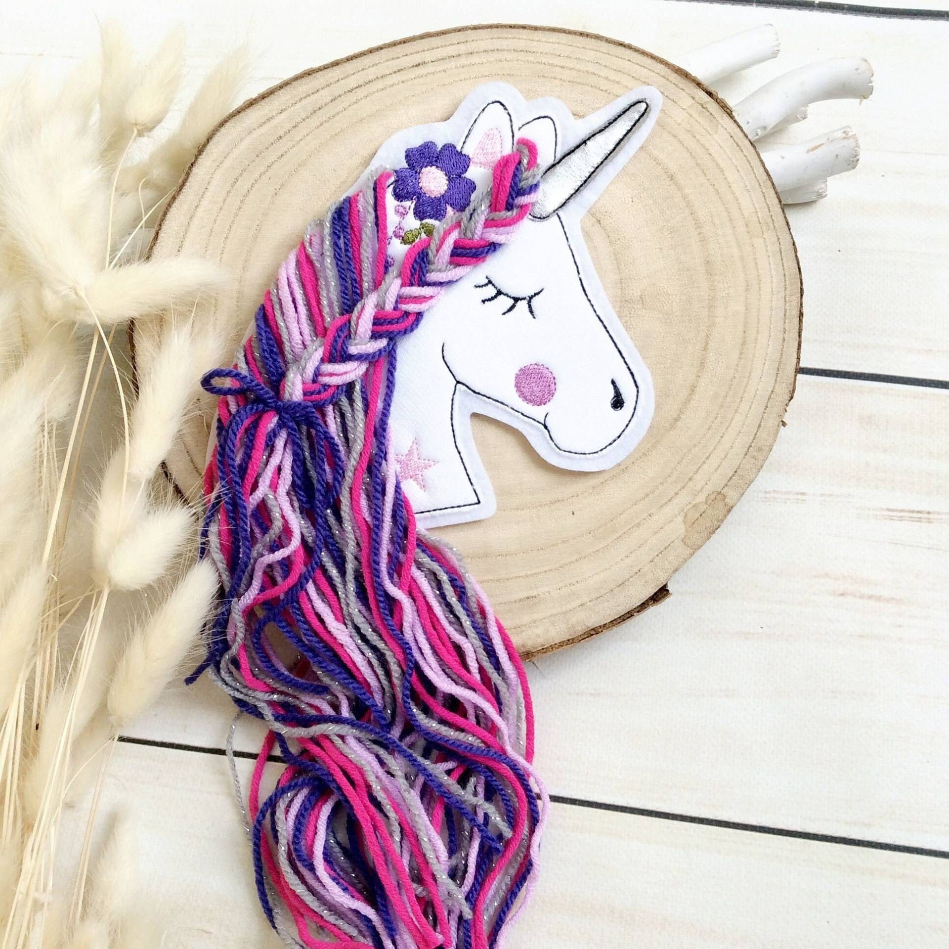 Applikation Boho Einhorn Mit Wollmähne Aufnäher Button Für Schultüte Diy Flicken Patch Auf Filz Pferd Mähne Applikation Boho Einhorn Mit Wollmähne Aufnäher Button Für Schultüte Diy Flicken Patch Auf Filz Pferd Mähne von MohnblumesWelt