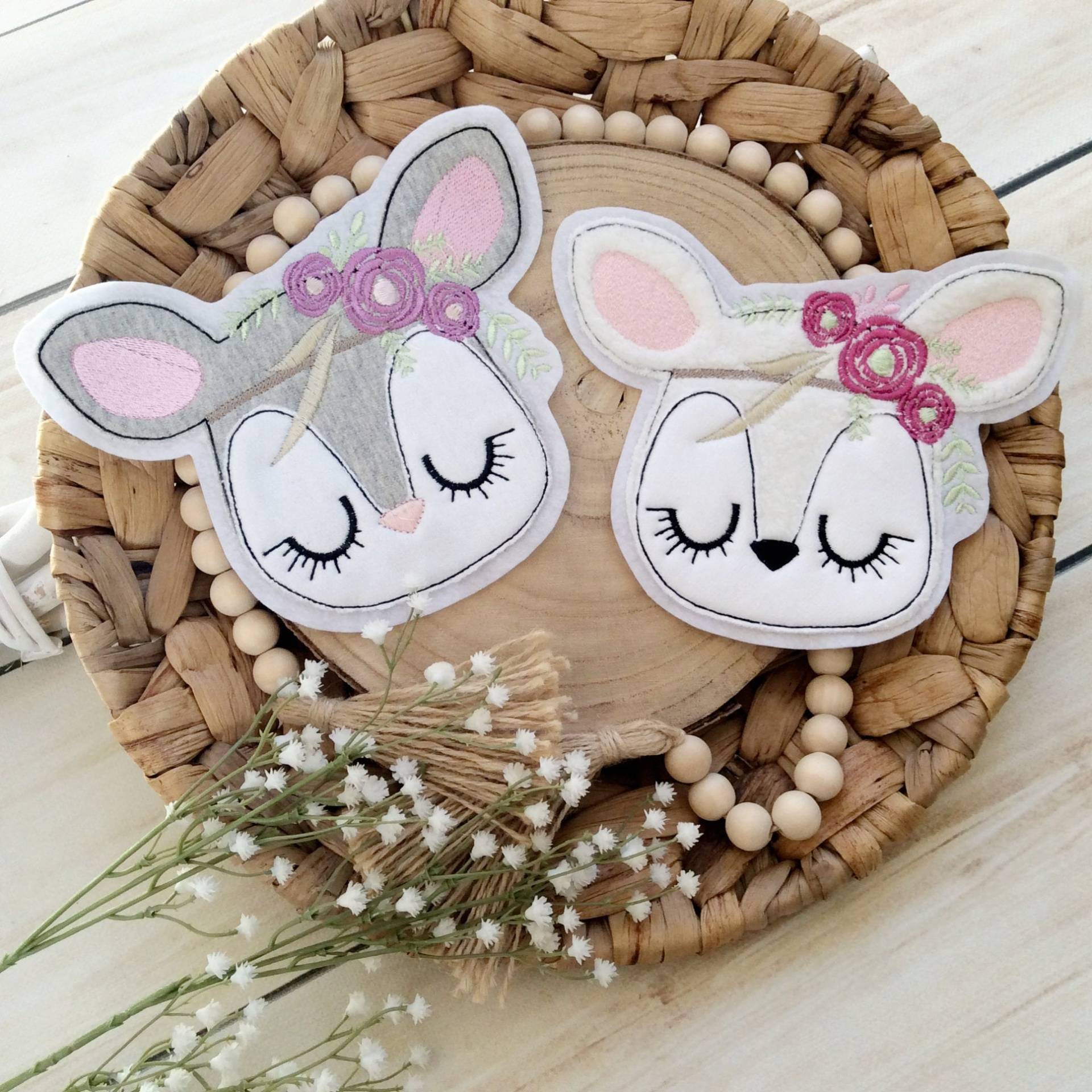 Applikation Boho Reh Aufnäher Button Für Schultüte Flicken Patch Auf Filz Mit Rehkitz Und Blumen Applikation Boho Reh Aufnäher Button Für Schultüte Flicken Patch Auf Filz Mit Rehkitz Und Blumen von MohnblumesWelt