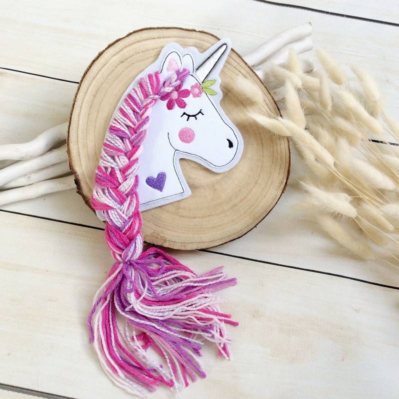Applikation Einhorn Boho Aufnäher Button Für Schultüte Flicken Patch Auf Filz Pferd Mit Mähne von MohnblumesWelt