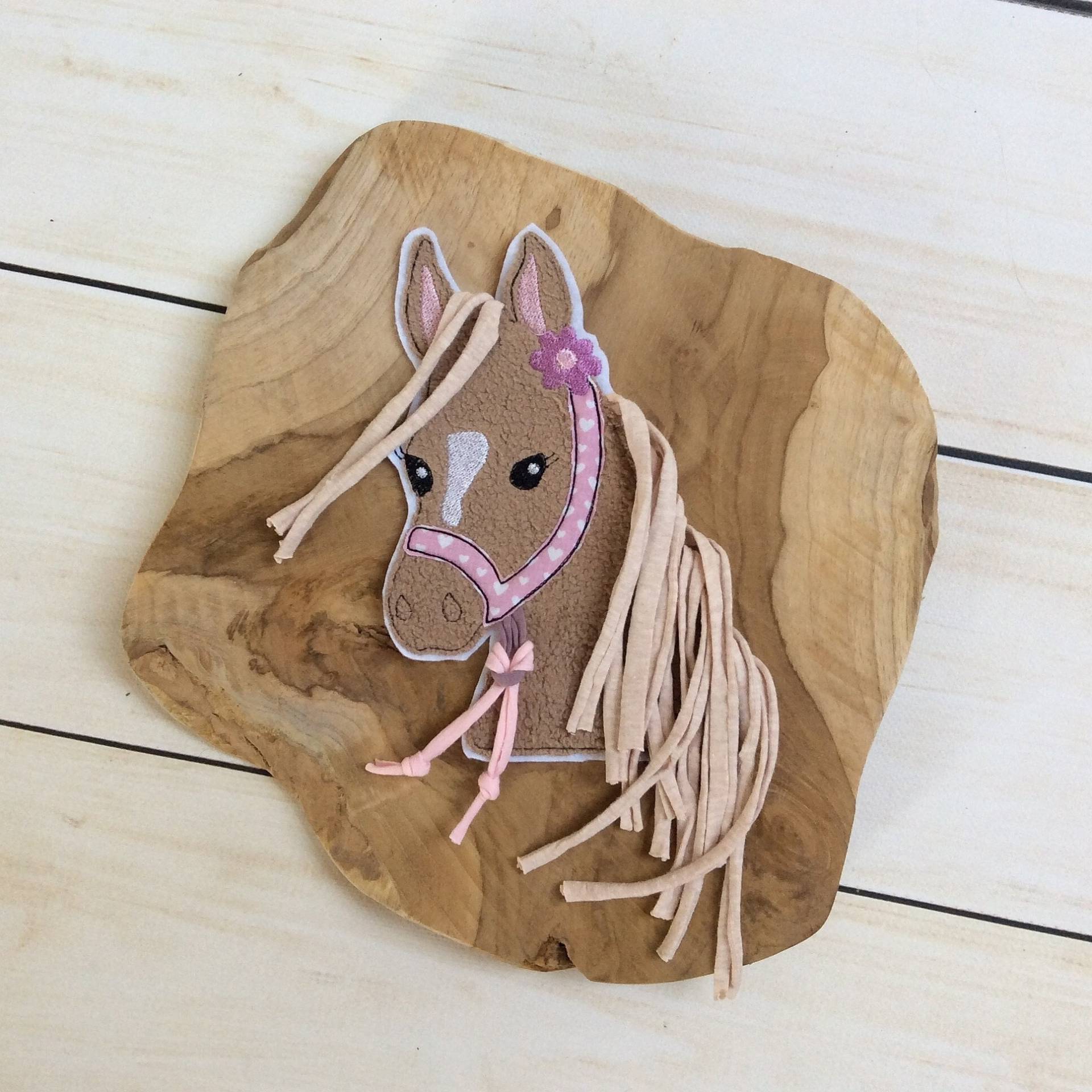 Applikation Pferdekopf Aufnäher Button Schultüte Diy Flicken Patch Auf Filz Pferd Mit Mähne 3D von MohnblumesWelt