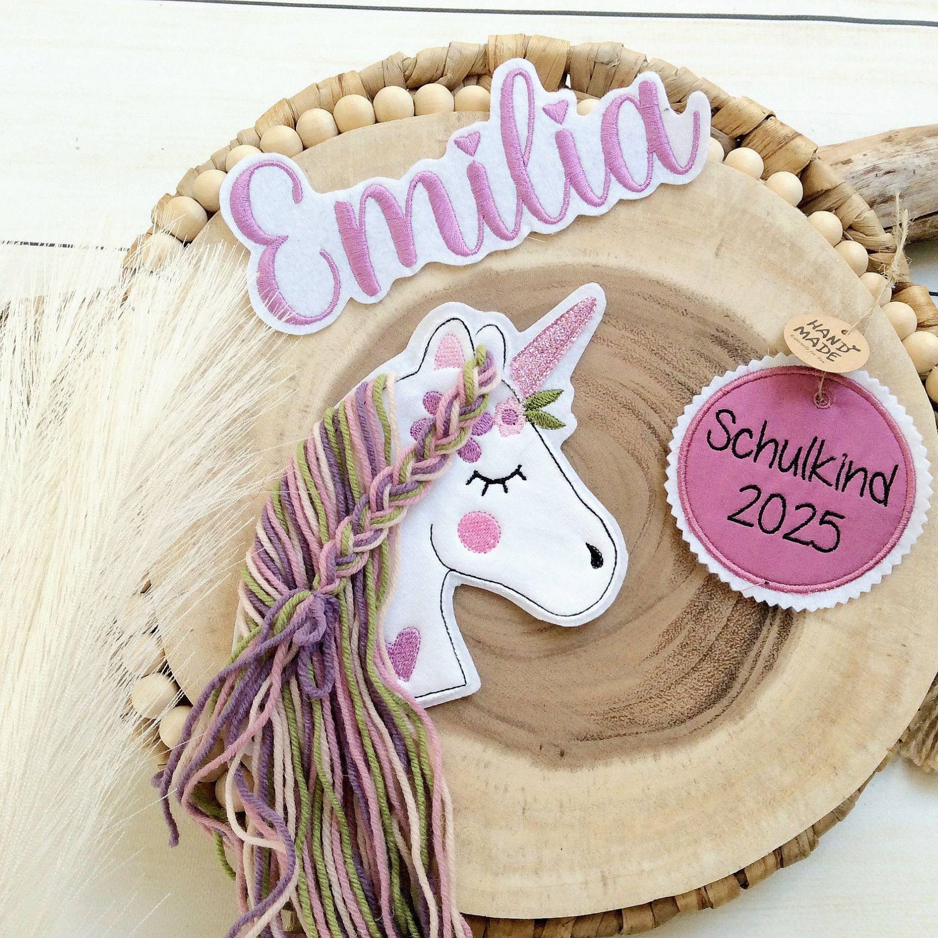 Komplettes Set M Applikation Pferdekopf Aufnäher Button Für Schultüte Und Wunschname Patch Motiv Auf Filz Einhorn Mit Mähne Komplettes Set M Applikation Pferdekopf Aufnäher Button Für Schultüte Und Wunschname Patch Motiv Auf Filz Einhorn Mit Mähne von MohnblumesWelt