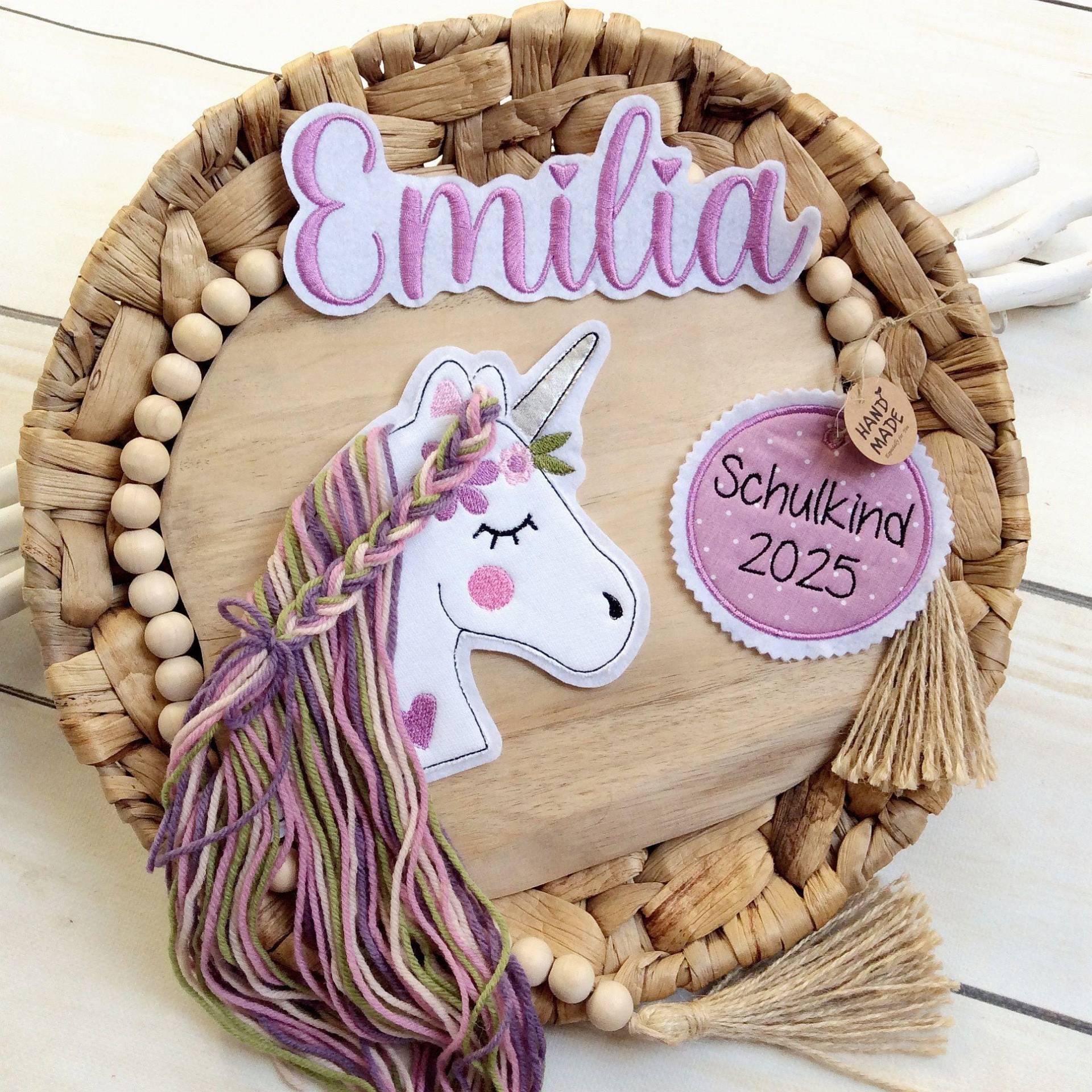 Komplettes Set M Applikation Pferdekopf Aufnäher Button Für Schultüte Und Wunschname Patch Motiv Auf Filz Einhorn Mit Mähne Komplettes Set M Applikation Pferdekopf Aufnäher Button Für Schultüte Und Wunschname Patch Motiv Auf Filz Einhorn Mit Mähne von MohnblumesWelt