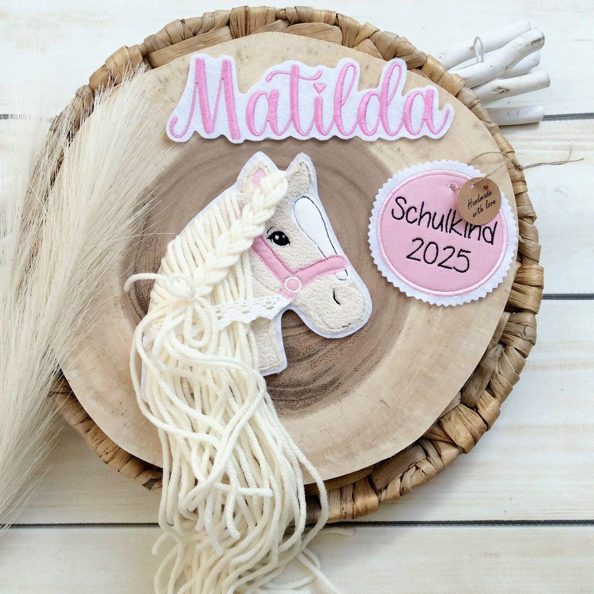 Komplettes Set M Applikation Pferdekopf Aufnäher Button Für Schultüte Und Wunschname Patch Motiv Auf Filz Pferd Mit Mähne Zügel Komplettes Set M Applikation Pferdekopf Aufnäher Button Für Schultüte Und Wunschname Patch Motiv Auf Filz Pferd Mit Mähne Zügel von MohnblumesWelt
