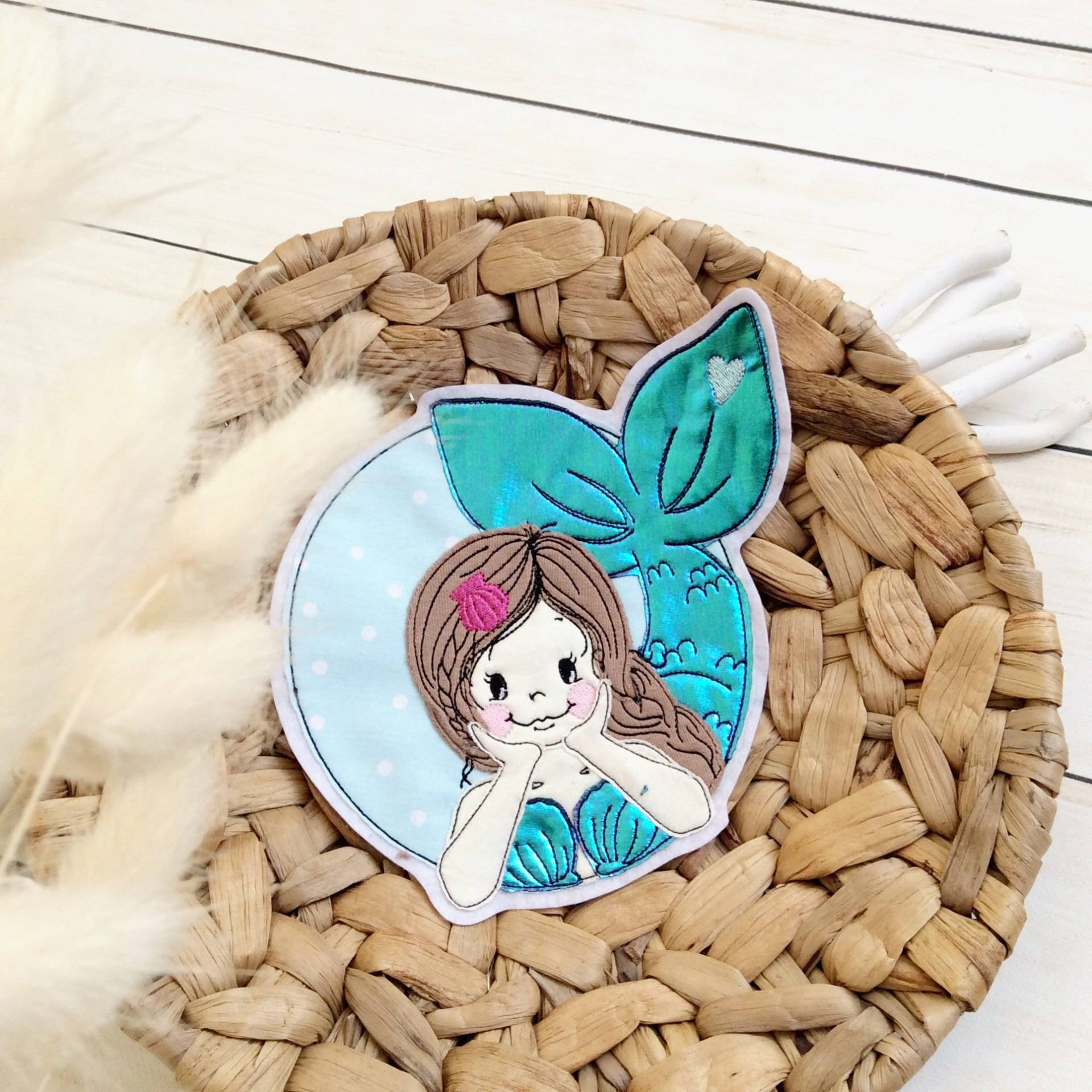 M Applikation Nixe Meerjungfrau Mit Glitzer Mädchen Aufnäher Button Für Diy Oder Schultüte M Applikation Nixe Meerjungfrau Mit Glitzer Mädchen Aufnäher Button Für Diy Oder Schultüte von MohnblumesWelt