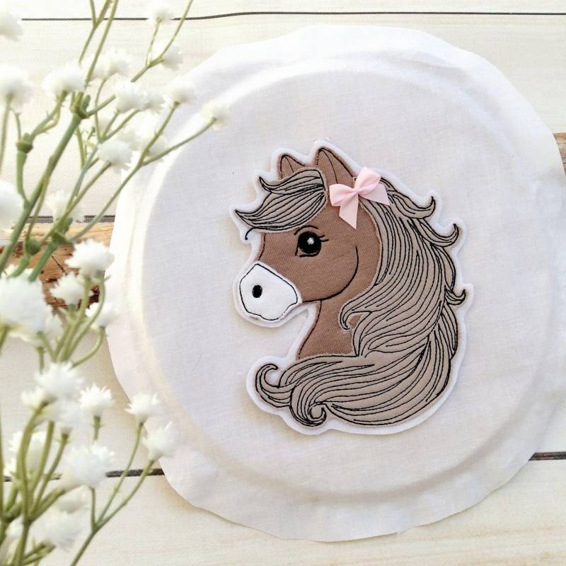 S Applikation Pferd Pferdekopf Mit Schleife Aufnäher Geschwistertüte Button Für Schultüte Oder Diy S Applikation Pferd Pferdekopf Mit Schleife Aufnäher Geschwistertüte Button Für Schultüte Oder Diy von MohnblumesWelt