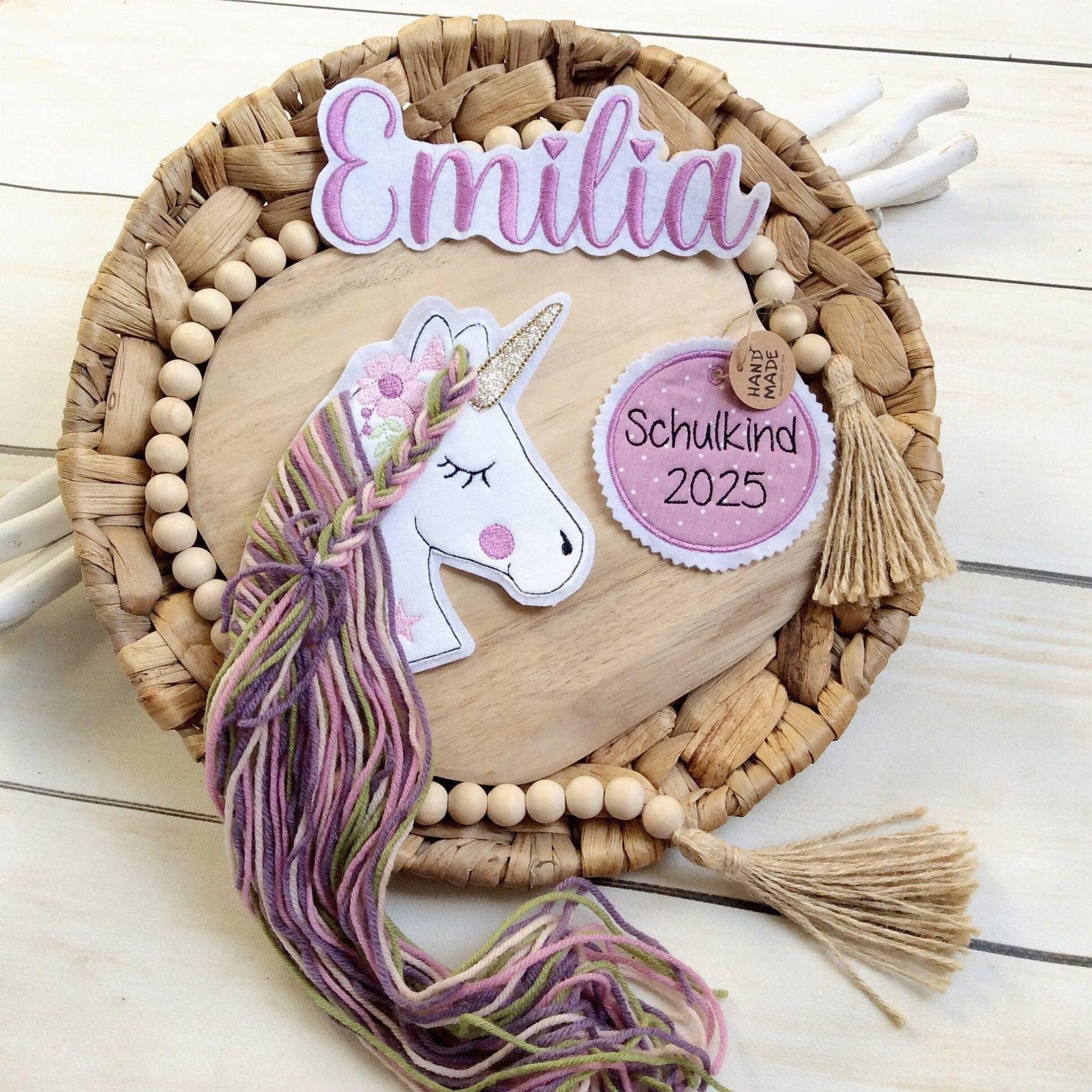 Set Applikation 3D Einhorn Glitzer Mit Name Und Aufnäher Button Schultüte Für Diy Auf Filz Wollhaare Set Applikation 3D Einhorn Glitzer Mit Name Und Aufnäher Button Schultüte Für Diy Auf Filz Wollhaare von MohnblumesWelt