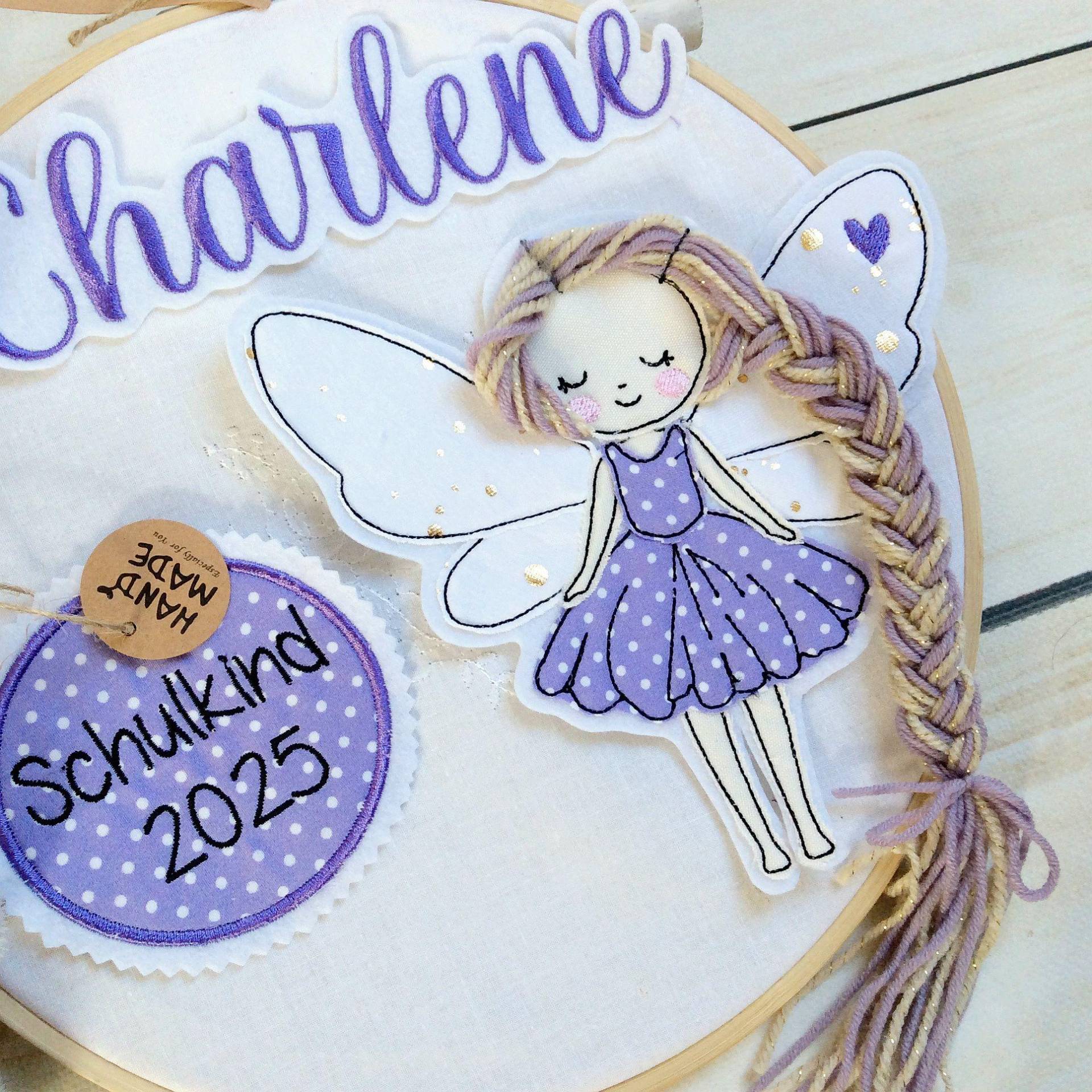 Set Applikation Fee Glitzer Mit Anhänger "Schulkind 2026" Für Schultüte Inkl. Name Set Applikation Fee Glitzer Mit Anhänger "Schulkind 2026" Für Schultüte Inkl. Name von MohnblumesWelt