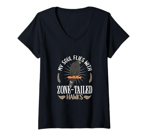 Damen Seelenverwandschaft - Mohrenbussard T-Shirt mit V-Ausschnitt Damen Seelenverwandschaft - Mohrenbussard T-Shirt mit V-Ausschnitt von Mohrenbussard Designs