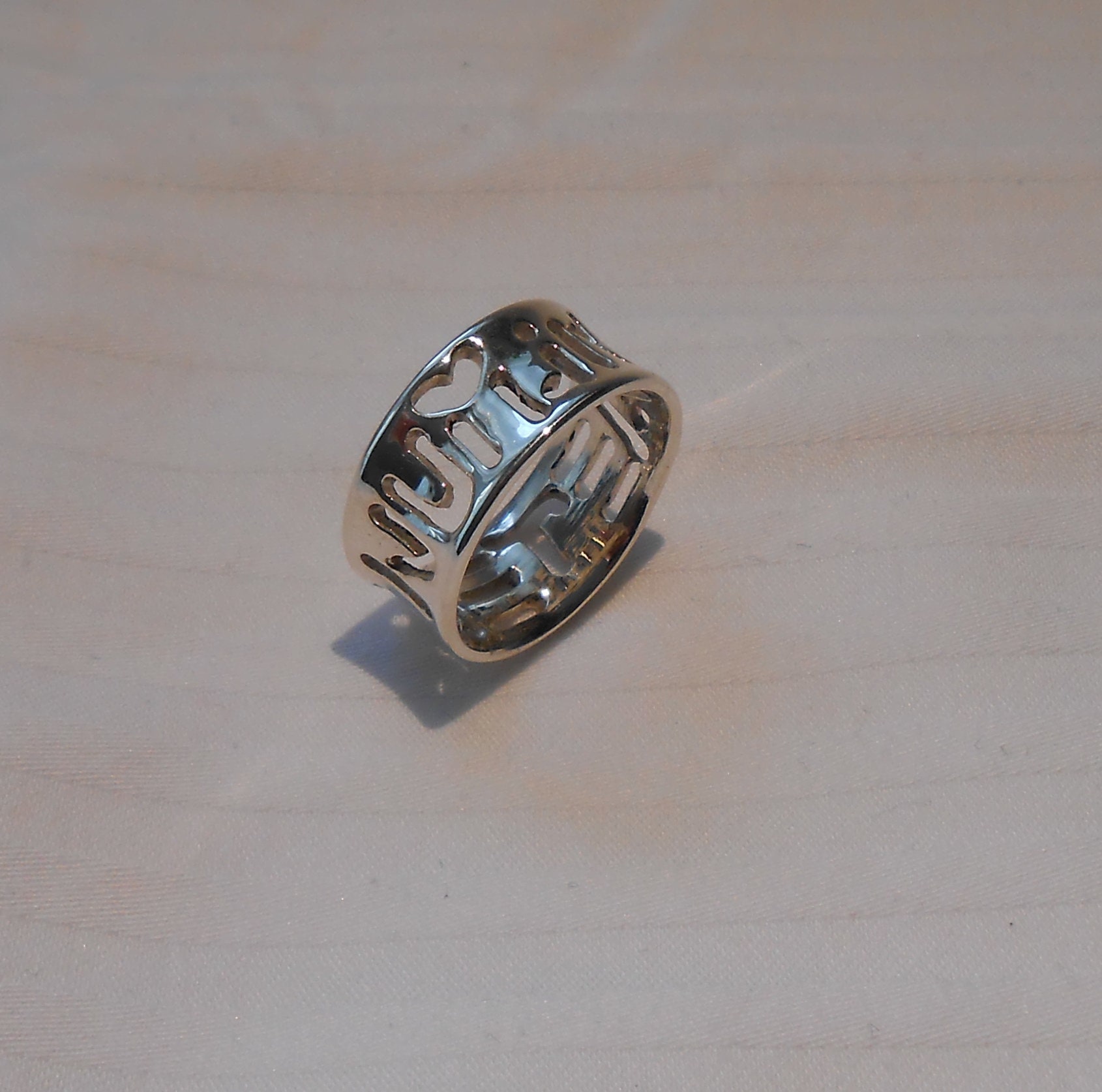 Verlobungsring, 935 Silber, Liebe, Ehe, Einzelstück, Ich Liebe Dich Verlobungsring, 935 Silber, Liebe, Ehe, Einzelstück, Ich Liebe Dich von Mohrmore
