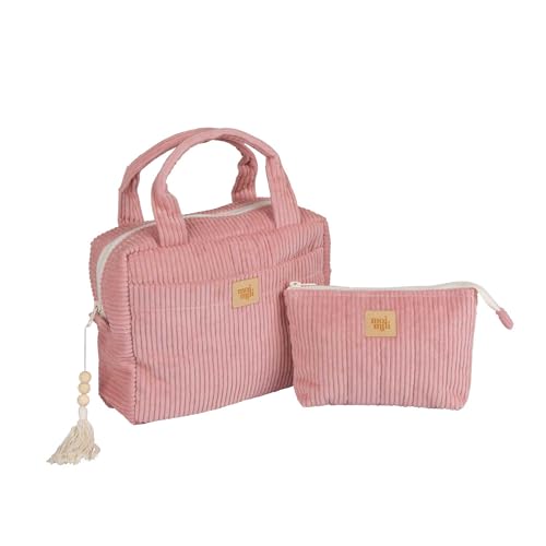 Moi Mili Kosmetiktaschen-Set für Frauen Make-up-Taschen für Reisen Schminktasche mit Handgriffen Handtasche Make-up-Tasche Große und Kleine Kosmetiktasche von Moi Mili