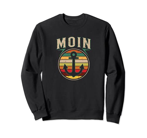 Kapitänsmütze Moin Pulli Herren Hamburg Souvenir Moin Sweatshirt von Moin Ihr Spacken Nordsee Deko Captain Mütze
